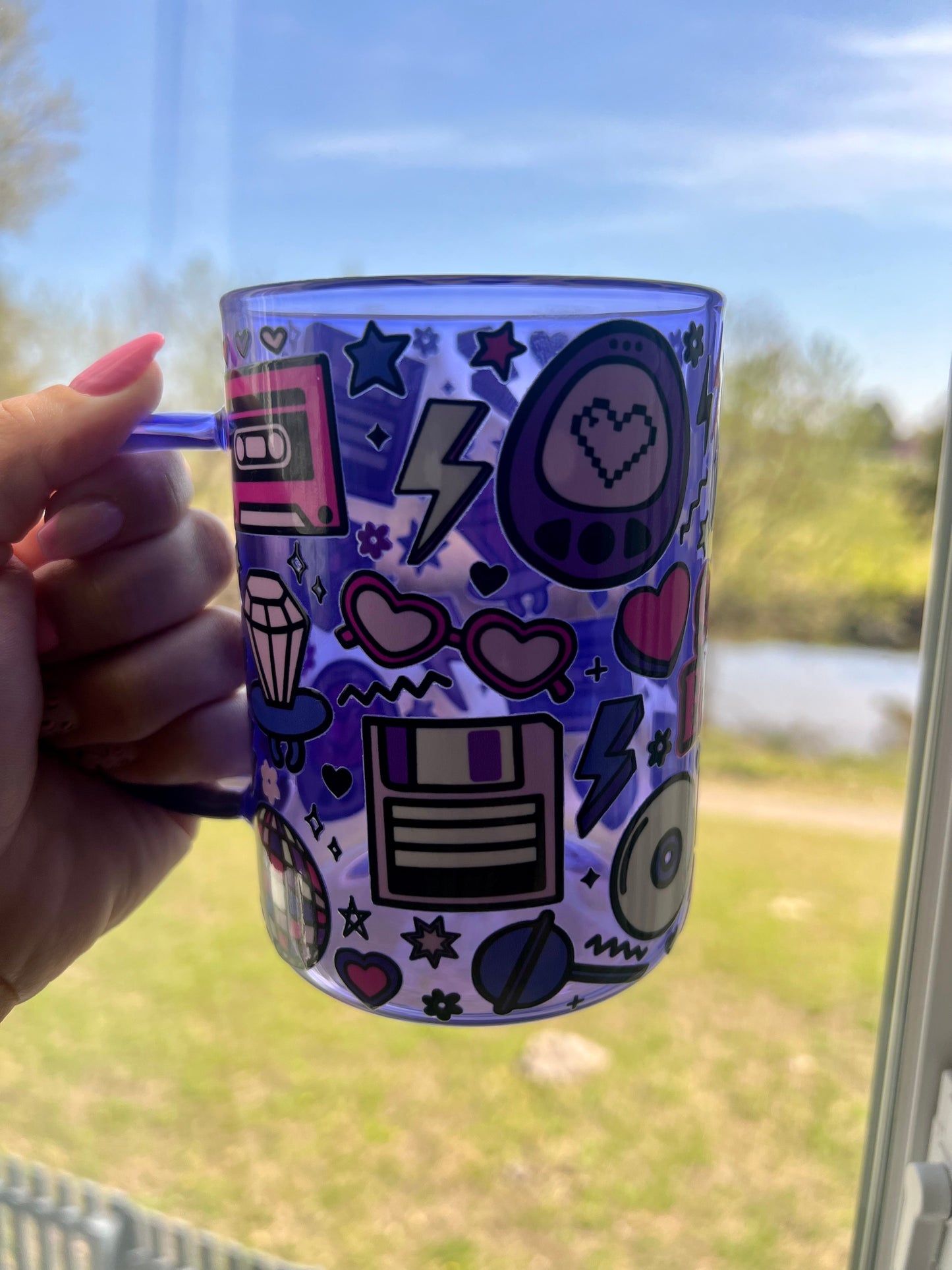 90s Theme Colored Cup with Handle-be You craft