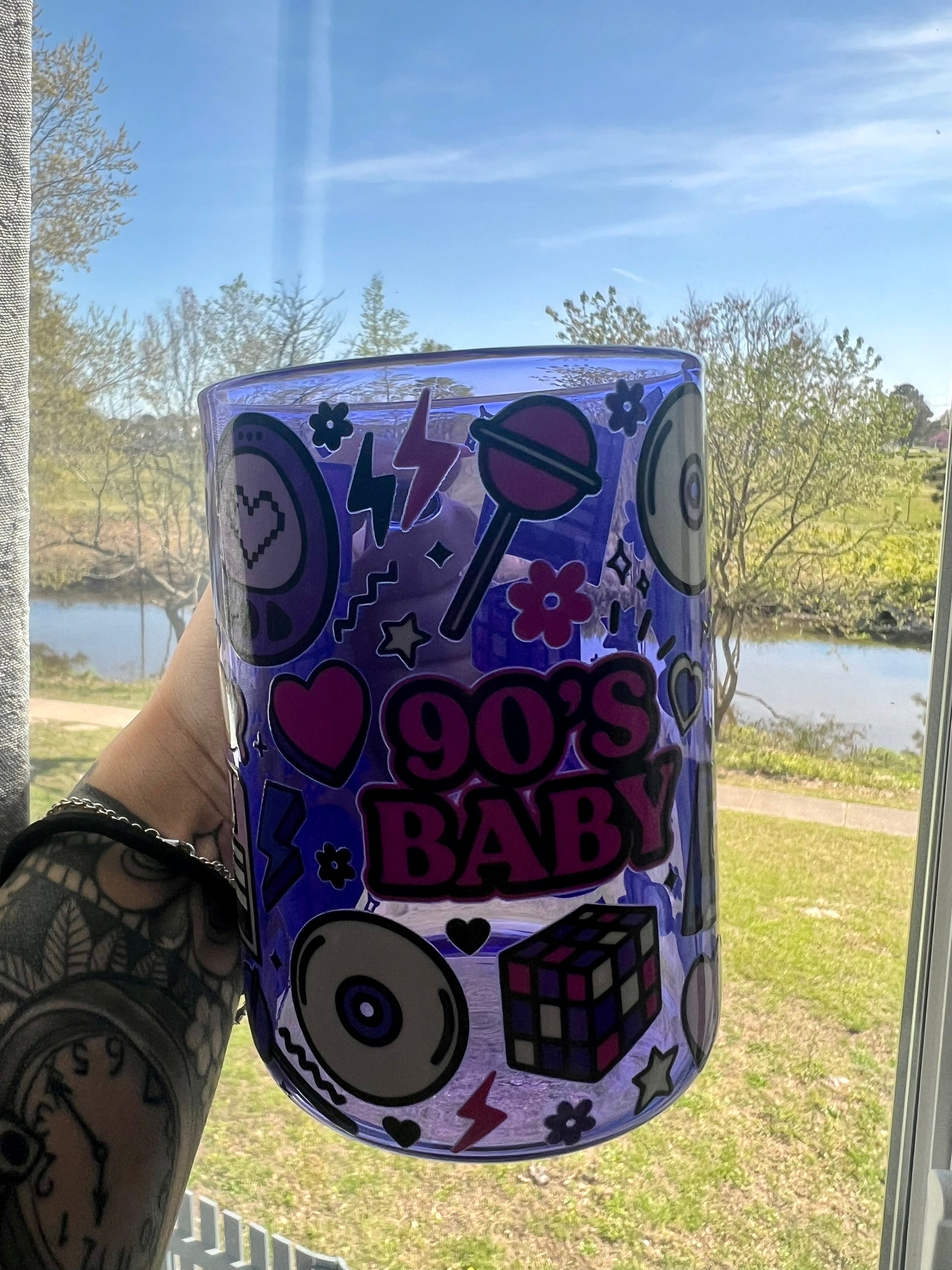 90s Theme Colored Cup with Handle-be You craft