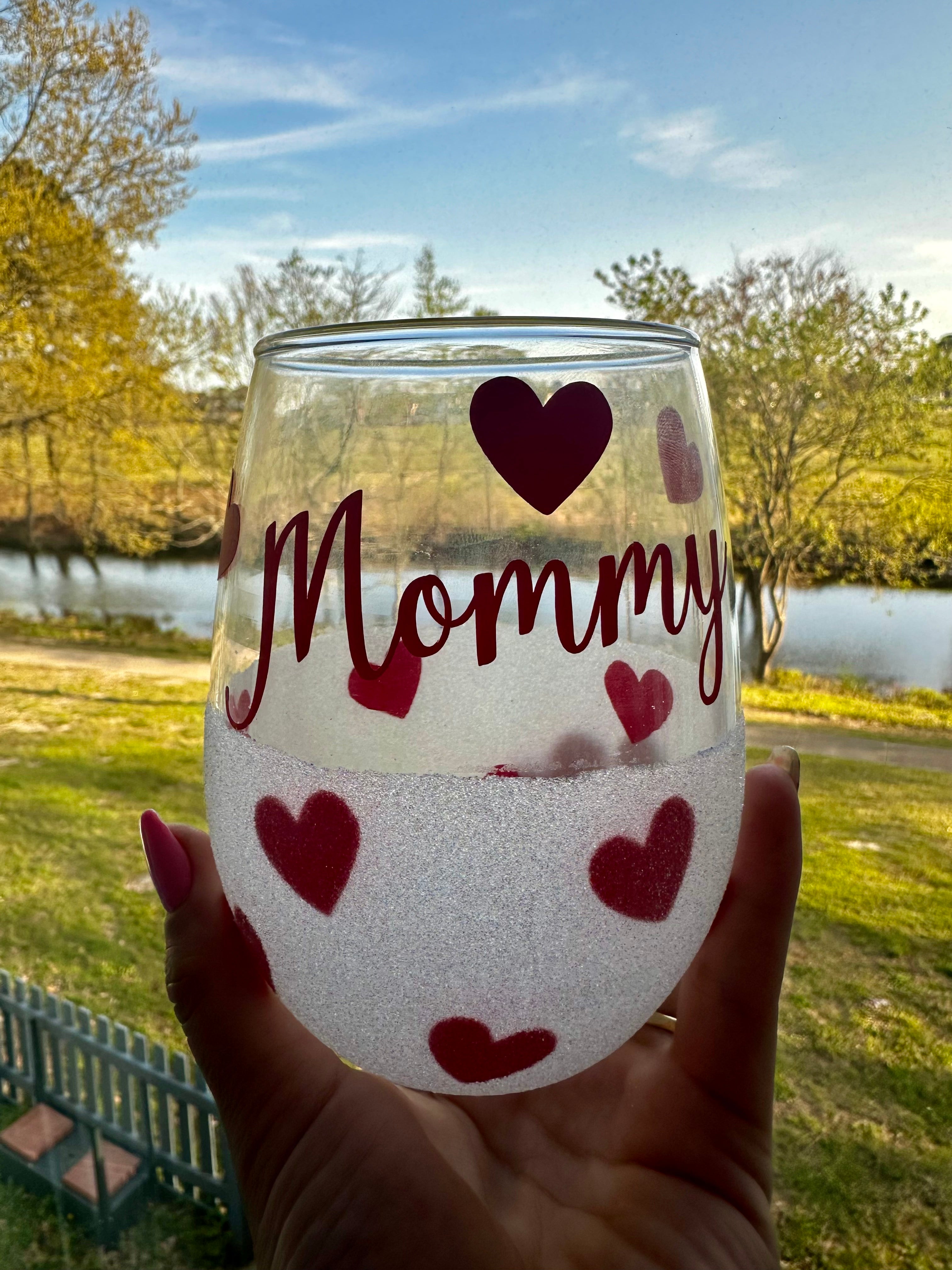 Mothers Day Inspired Wine CupMothers Day Inspired Wine Cup